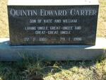 CARTER Quintin Edward 1905-1986