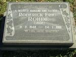 ROHDE Roderick Eric 1948-1988