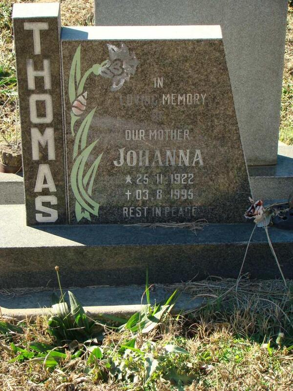 THOMAS Johanna 1922-1995