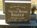 KRUGER Tabitha Miriam 1907-1994