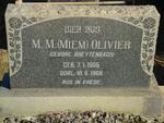 OLIVIER M.M. neé BREYTENBACH 1905-1966