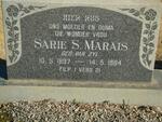 MARAIS Sarie S. neé VAN ZYL 1897-1984