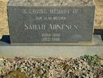 ARNESEN Sarah 1890-1968