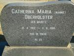 OBERHOLSTER Catharina Maria neé MARITZ 1902-1986