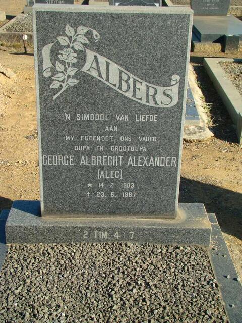ALBERS George Albrecht Alexander 1903-1987