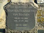 ROOYEN Martha Elizabeth, van 1888-1964