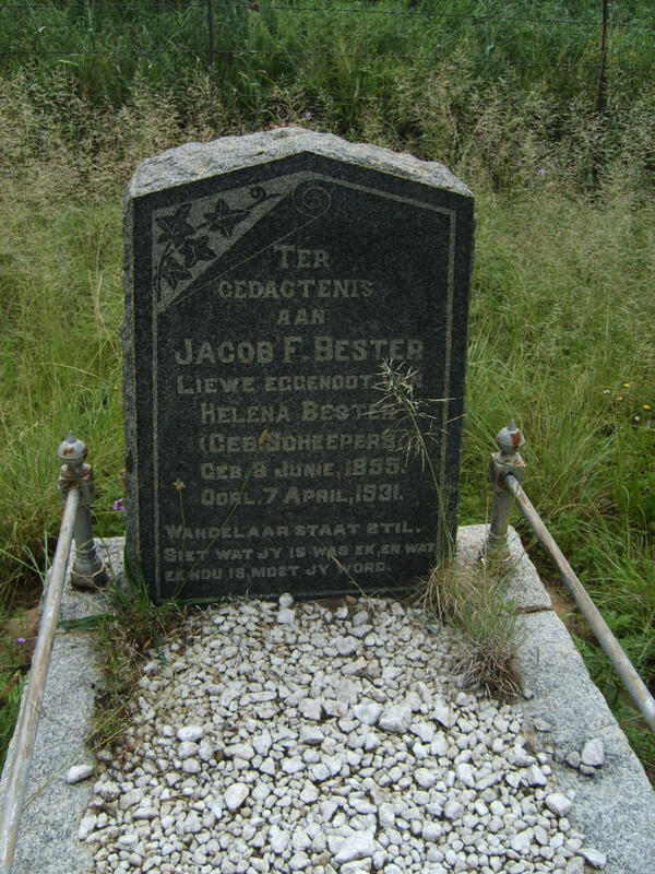BESTER Jacob F. 1855-1931