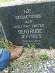 JEFFRIES Gertrude  1879-1951