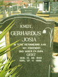 ? Gerhardus Josia 1940-1986