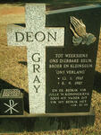 GRAY Deon 1967-1987