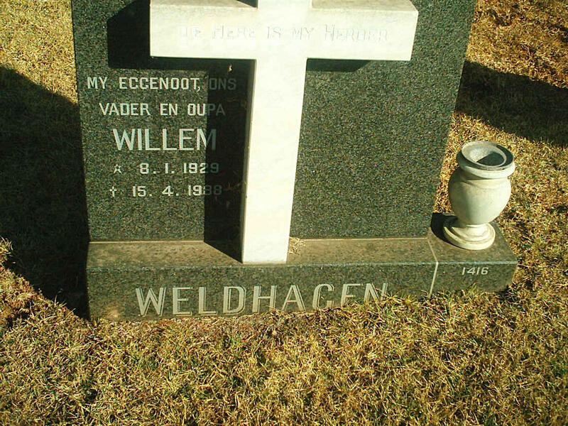 WELDHAGEN Willem 1929-1988