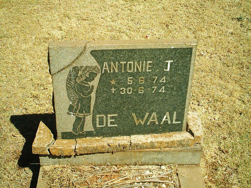 WAAL Antonie J., de 1974-1974