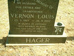 HAGER Vernon Louis 1927-1982