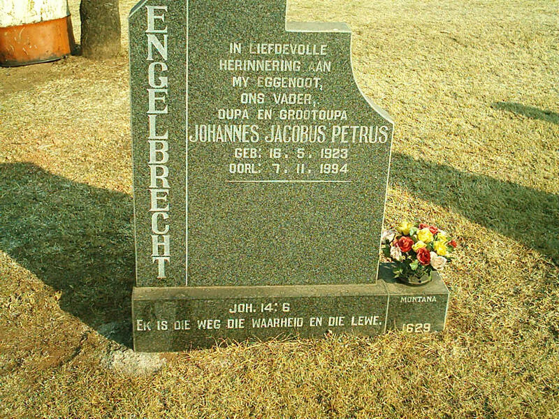 ENGELBRECHT Johannes Jacobus Petrus 1923-1994
