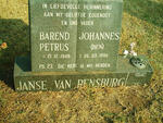 RENSBURG Barend Johannes Petrus, Janse van 1948-1996