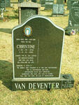DEVENTER Christine, van 1942-1998