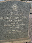 LAWRENSON Anthony Denis -1962