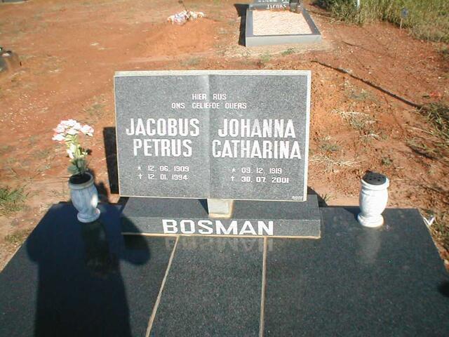 BOSMAN Jacobus Petrus 1909-1994 & Johanna Catharina 1919-2001