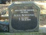 SCHEEPERS Nicholaas G. 1891-1962 & Alice 1913-2001 