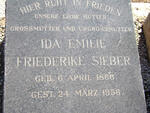 SIEBER Ida Emilie Friederike 1866-1956