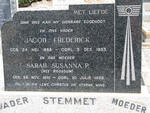 STEMMET Jacob Frederick 1888-1953 & Sarah Susanna P. ROSSOUW 1891-1959