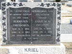 KRIEL Hermanus Theodorus 1894-1963 & Annie M.M. STEYN 1898-1978