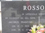 ROSSOUW Jacobus Francois 1905-1978