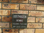 OOSTHUIZEN Hennie 1928-2001