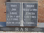 RAS Jan Louis 1917-2002 & Heila Levina Etresia 1923-