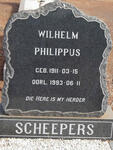 SCHEEPERS Wilhelm Philippus, 1911-1993