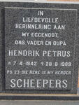 SCHEEPERS Hendrik Petrus, 1942-1989