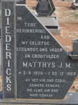 DIEDERICKS Matthys J.M. 1926-1989