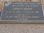 ROUX Johan 1962-1981