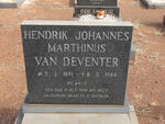 DEVENTER Hendrik Johannes Marthinus 1891-1984