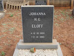 ELOFF Johanna H.G. 1905-1992