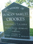 CROOKES Duncan Samuel 1918-2004
