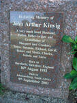 KINVIG John Arthur 1933-2003