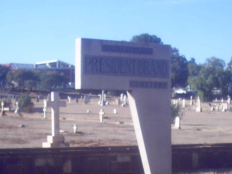 01. Pres. Brand cemetery / begraafplaas
