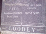 GOODEY Lettie nee MARAIS 1879-1929