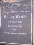 MAREE Berry 1882-1925