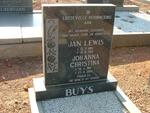 BUYS Jan Lewis 1915-1985 & Johanna Christina 1918-2002