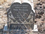 PRETORIUS Maria Magdalena nee MARAIS 1919-1958