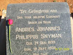 SNYMAN Andries Johannes Philippus 1899-1938