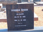DEVENTER Hendrika Gesina, van VILJOEN 1926-2002