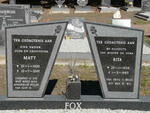 FOX Matt 1920-2007 & Rita 1924-1985