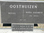 OOSTHUIZEN Wessel 1899-1977 & Maria Elizabeth CRONJE 1898-1973
