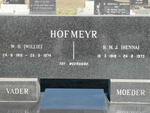 HOFMEYR W.H. 1915-1974 & H.M.J. 1919-1973