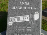 OOSTHUIZEN Anna Magerietha 1940-1996