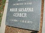 GERBER Maria Susanna 1894-1973