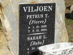 VILJOEN Petrus T. 1926-2004 & Sarah L. ?-